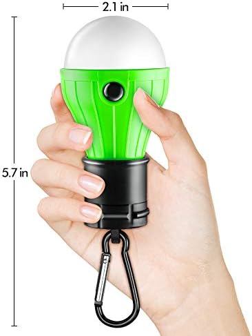 FLY2SKY Tent Lamp 4 Packs Portable LED Tent Light Clip Hook Hurricane Emergency Lights LED Camping Light Bulb Camping Tent Lantern Bulb Camping Equipment for Camping Hiking Backpacking Fishing Outage - Image 6