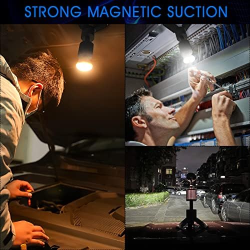 Camping Light Telescopic and Collapsible Night Light Mobile Lighting 10000mAh Battery Built-in Magnetic Road Light & Flash Light for Adventure, Hiking, Camping, Live Streaming (Dark Grey) - Image 5
