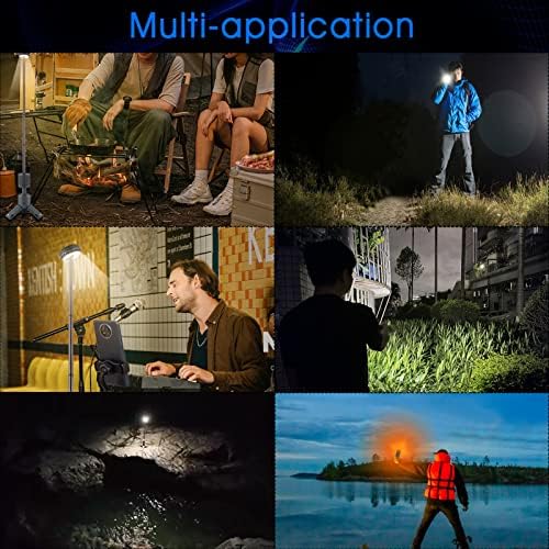 Camping Light Telescopic and Collapsible Night Light Mobile Lighting 10000mAh Battery Built-in Magnetic Road Light & Flash Light for Adventure, Hiking, Camping, Live Streaming (Dark Grey) - Image 4