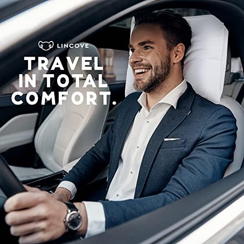 Lincove Canadian Down Feather Travel Pillow - Plush Luxury Pillows to Support Head, Neck, While Sleeping on Airplanes, Cars, Camping, Hotels & Home - Comfortable Vacation Sleeping Essential, 13"x18" - Image 6