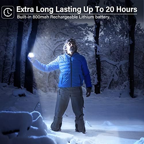 FLY2SKY 2 Pcs White Camping Light Tent Light Portable Rechargeable LED Camping Light Survival Gear Camping Accessories Camping Equipment for Hiking Backpacking Fishing Hurricane Emergency Outage - Image 6