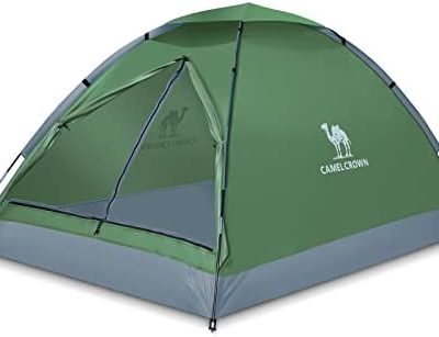 CAMEL CROWN 2/3/4/5 Person Camping Dome Tent, Waterproof,Spacious, Lightweight Portable Backpacking Tent for Outdoor Camping/Hiking